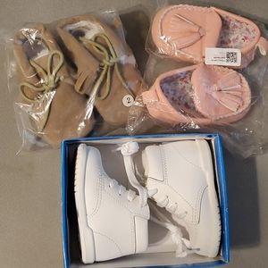 Bundle of brand new baby shoes